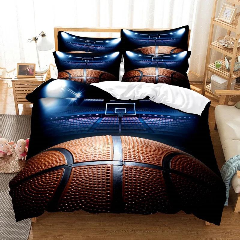 

Basketbal Series Beding Set for Men Boy with Soft Fabric Duvetcover&Pilowcase Beding Sets Coton Bedclothes Double Quen 210x210 Dropshiping 100*200cm Single