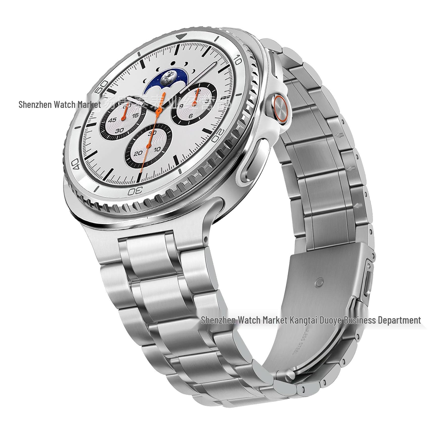 

Стальной ремешок с пятью звеньями для Samsung Watch8 Classic Samsung Watch8/8Classic серебряный