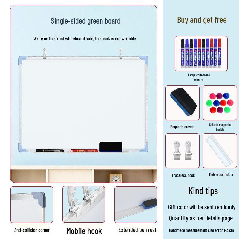 Double-Sided Magnetic Whiteboard/Blackboard for Kids – Compact, Erasable, and Perfect for Home Teaching and Doodling.