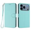 Suitable for iPhone 17E, leather-textured solid color business case, Apple 16 card slot hand strap flip cover protective case