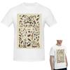 100% Cotone Insetti Grafico Testo Scientifico In Francese Maglietta Unisex Classica Maglietta Oversize Unisex Girocollo Magliette Estive Top