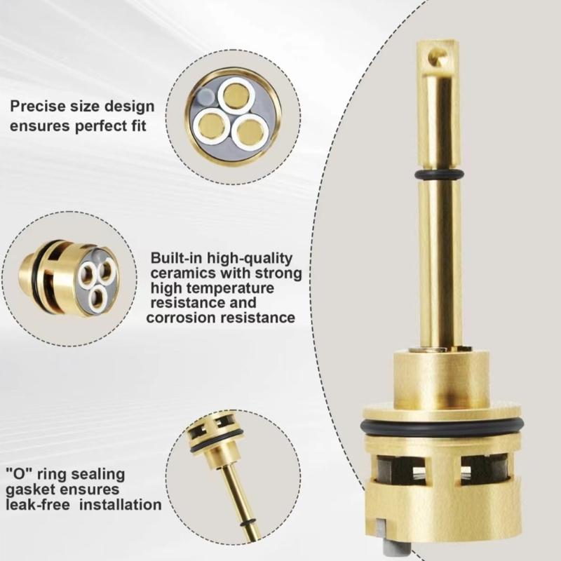 6 Setting Diverter Cartridge Replacement Faucet Diverter Cartridge RP51919 Steering Valves Replacement Parts Enduring