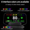 High-Definition HUD Car Head Up Display Overspeed Alarm Speedometer GPS HUD Digital Gauges Auto Fatigue Driving Reminder