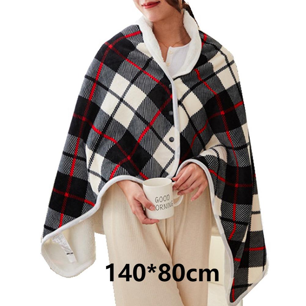USB Electric Heating Shawl Warm Carpet Electric Mattress Mink Velvet Multifunctional Timer Function Home Office Back Knee Warmer