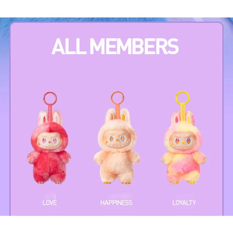 Labubu V1 V2 V3 Energy Series Heartbeat Macaron Enamel Monster Face Blind Box PVC Figurine Desktop Decoration Cute Doll Birthday Gift for Kids