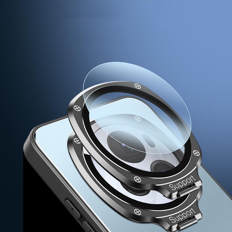 For Honor Magic6 Pro 5G Case with Lens Kickstand Shockproof PC+TPU Phone Cover