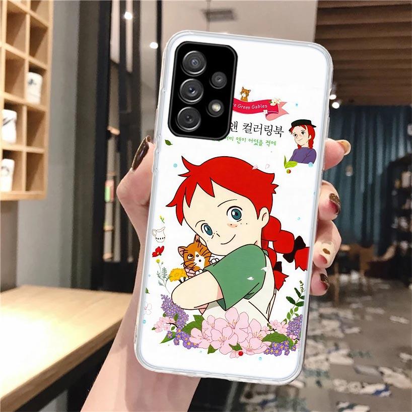 

A-Anne Of Green Gables Shirley Soft Phone Case For Samsung Galaxy A52 A42 A32 A22 A12 A02S A51 A50 A41 A31 A21S A71 A40 A30S A20 Samsung A22 4G