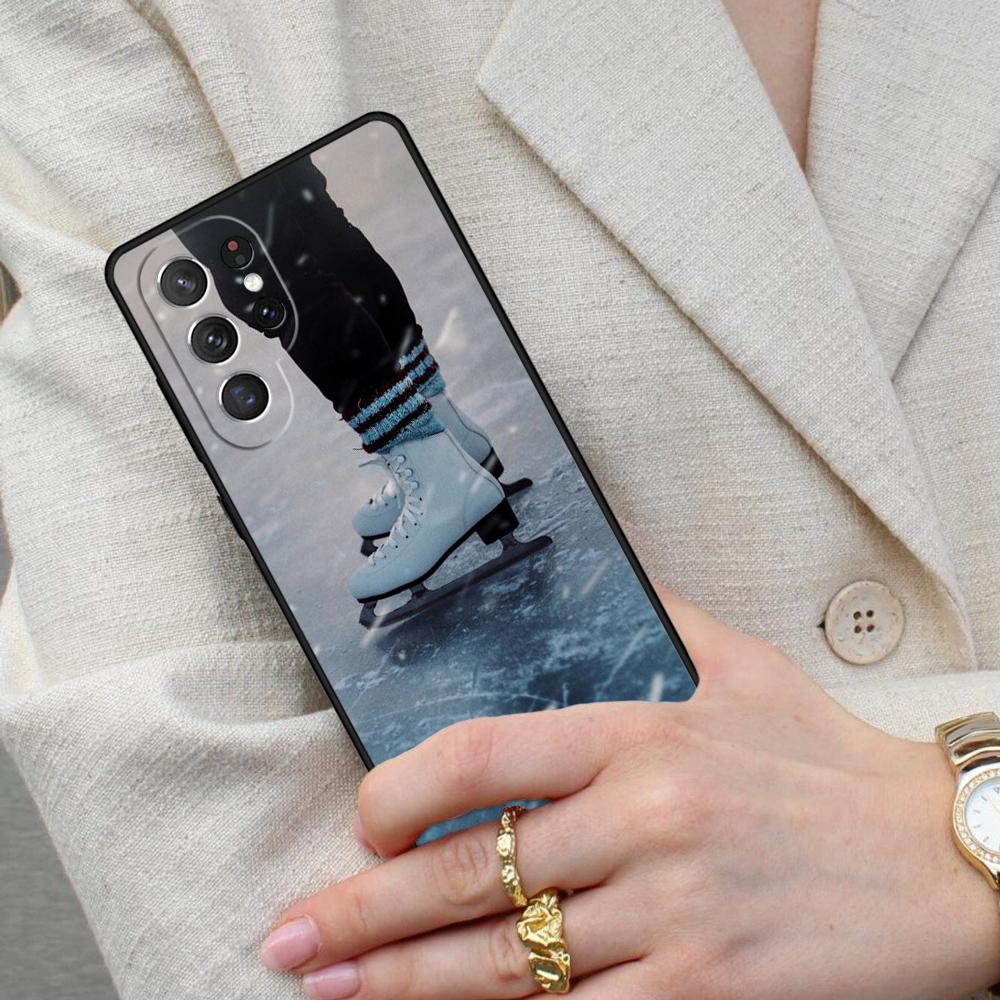 Figure Skating Ice Skating Cell Phone Case for Samsung Galaxy S26 Ultra S25 S24 S23 S22 S21 S20 Note10 Cover