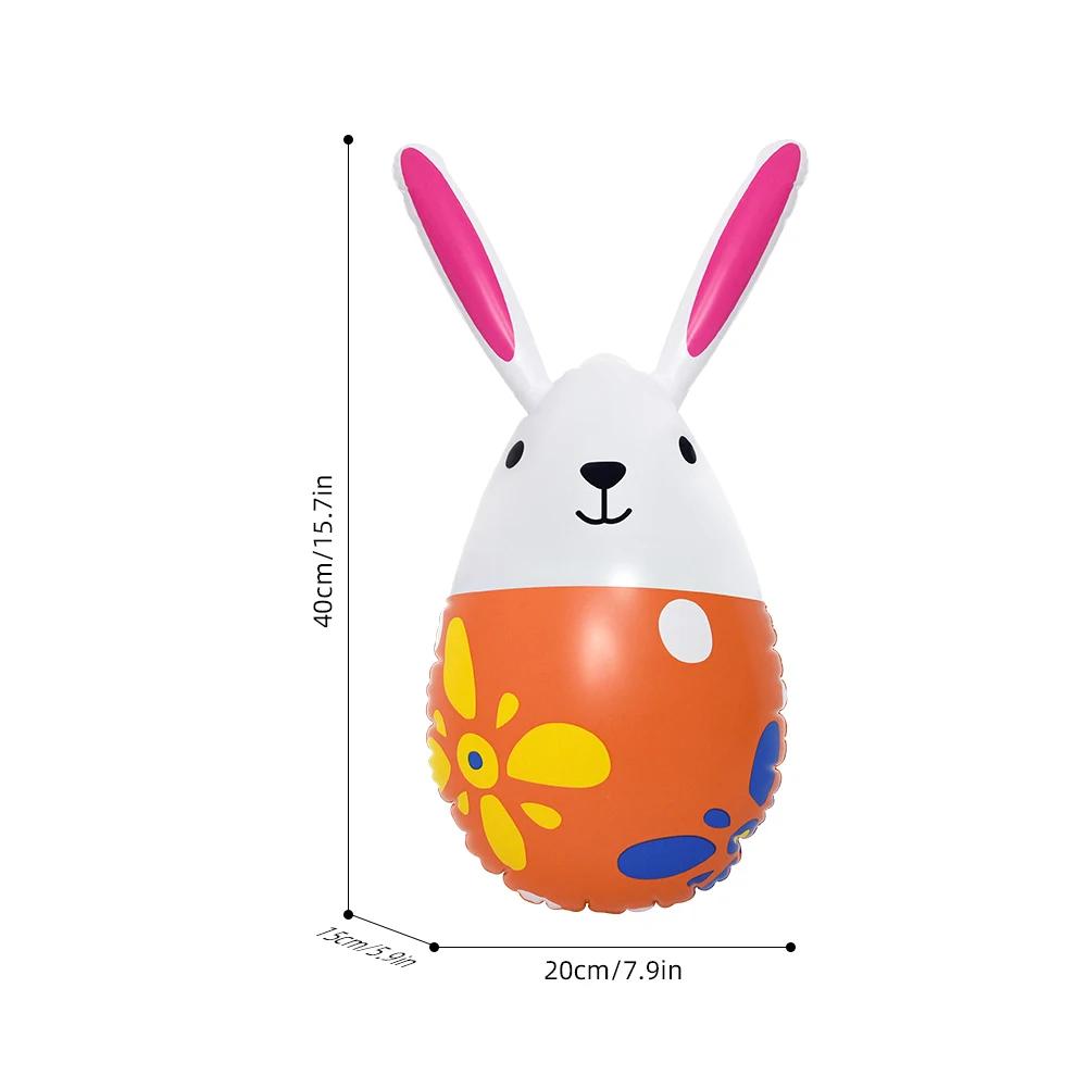 Easter Inflatable Rabbit Eggs Balloon For Kids Favors 2026 Easter Party Indoor Outdoor Egg Hunt Decoration
