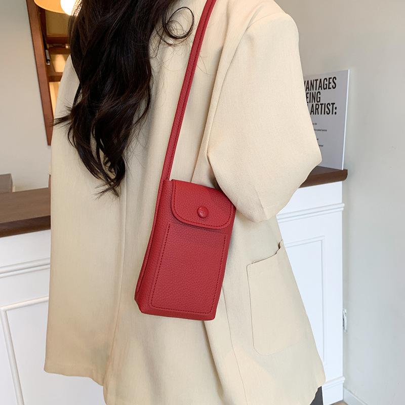 Women's bag new niche mini commuter travel women's mobile phone bag simple and versatile candy color shoulder crossbody bag