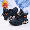 2025 Boys' Winter Sports Shoes: Cotton, Velvet-Lined, Leather-Style, Lightweight, and Warm