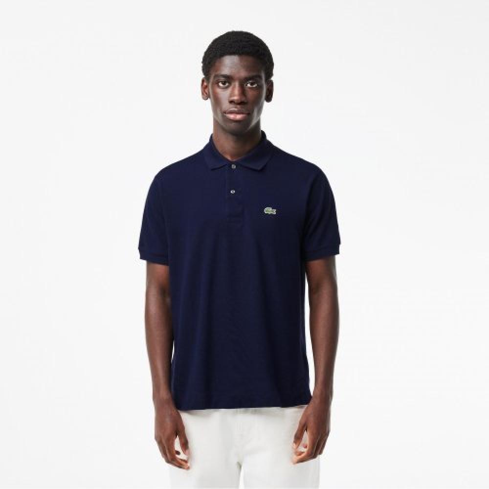 

LACOSTE Мужская рубашка-поло классического кроя с короткими рукавами [Темно-синий]