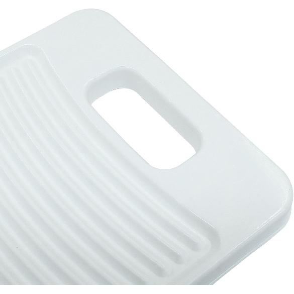 Plastic Mini Washboard, Small Washing Board for Hand Washing Kids Clothes(White)