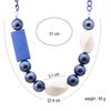 JMXD-Geometric Wood Necklace Women's Acrylic Bead Necklace New Accessories Exaggerated Jewelry
