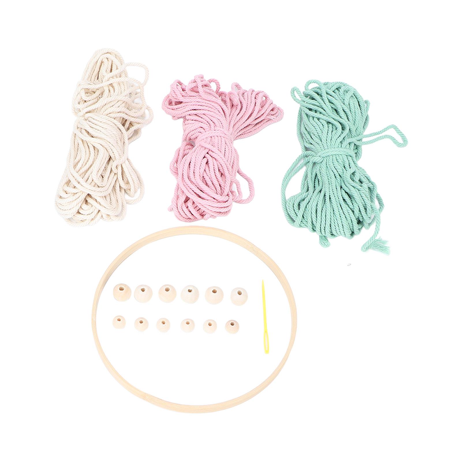 Macrame Kit Bohemian Style Relaxing DIY Weaving Material Package for Adults Women