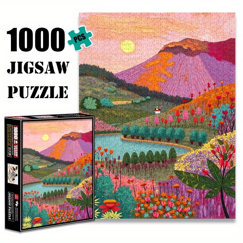 Colorful Valley 1000pcs Jigsaw Puzzle, a Large Puzzle Toy for Adults, Perfect for Family Interaction, Decoration, And a Challenging Brain Teaser for H