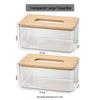 Punch-Free Wall-Mounted Transparent Bathroom Tissue Box (2-Pack)