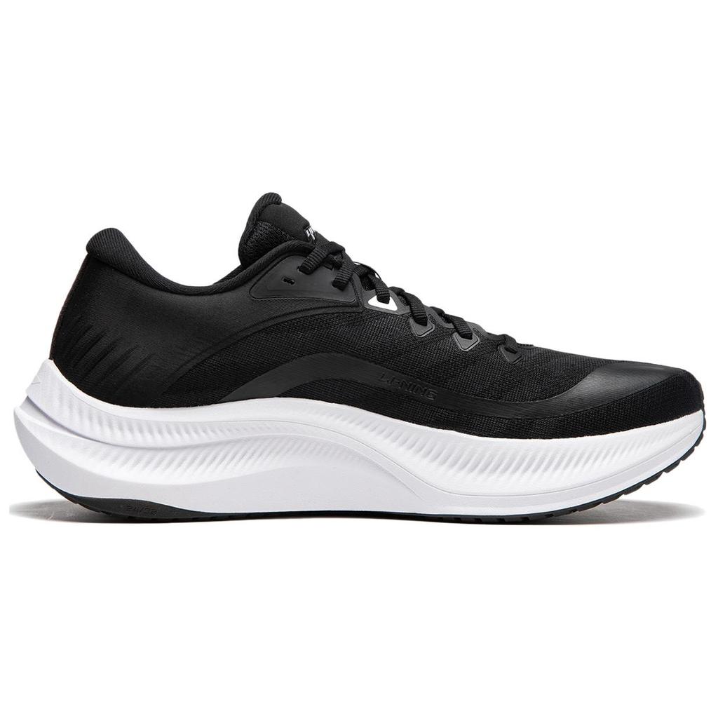 LiNing Cushioning Anti Slip Wear Resistant Breathable Support Rebound Low Top Casual Running Shoes Men's Black