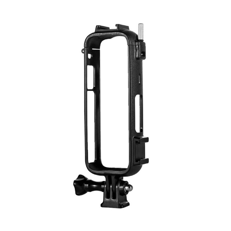 Aluminium-Schutzrahmen für Insta360 X4, langlebiger Metallgehäusekäfig mit Kaltschuhhalterung für Insta 360 X4-Kamerazubehör