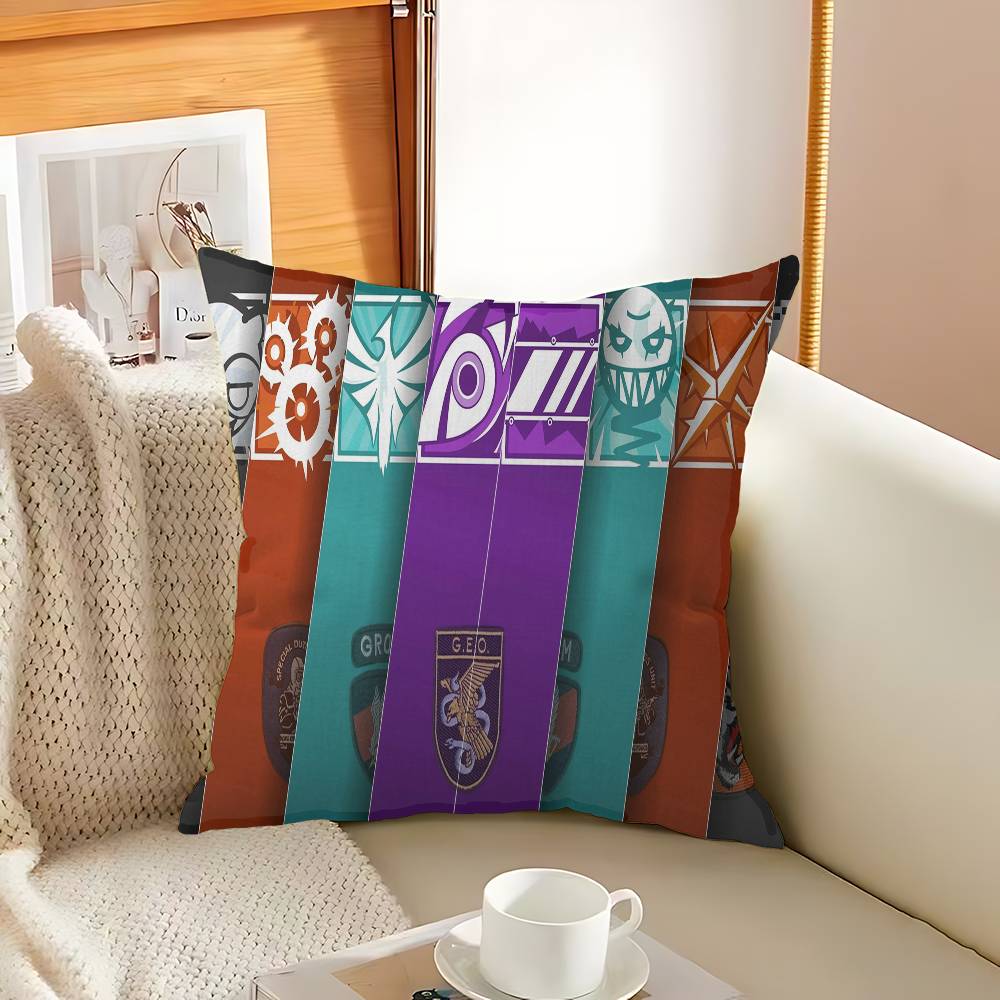 Game R-Rainbow Six Tom C-Clancy Pillowcase Toon Gift Cushion Cover Bedroom Home Sofa Chair Seat Decor Pillow Case