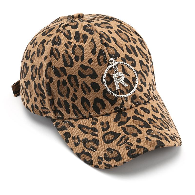 Hat Stylish Simple Leopard Print Curved Brim Baseball Cap Outdoor Street Popular Sports Charm Cap
