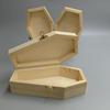 Pet Memorial Wooden Coffin Box: Flip-Top Urn & DIY Jewelry Storage for Halloween