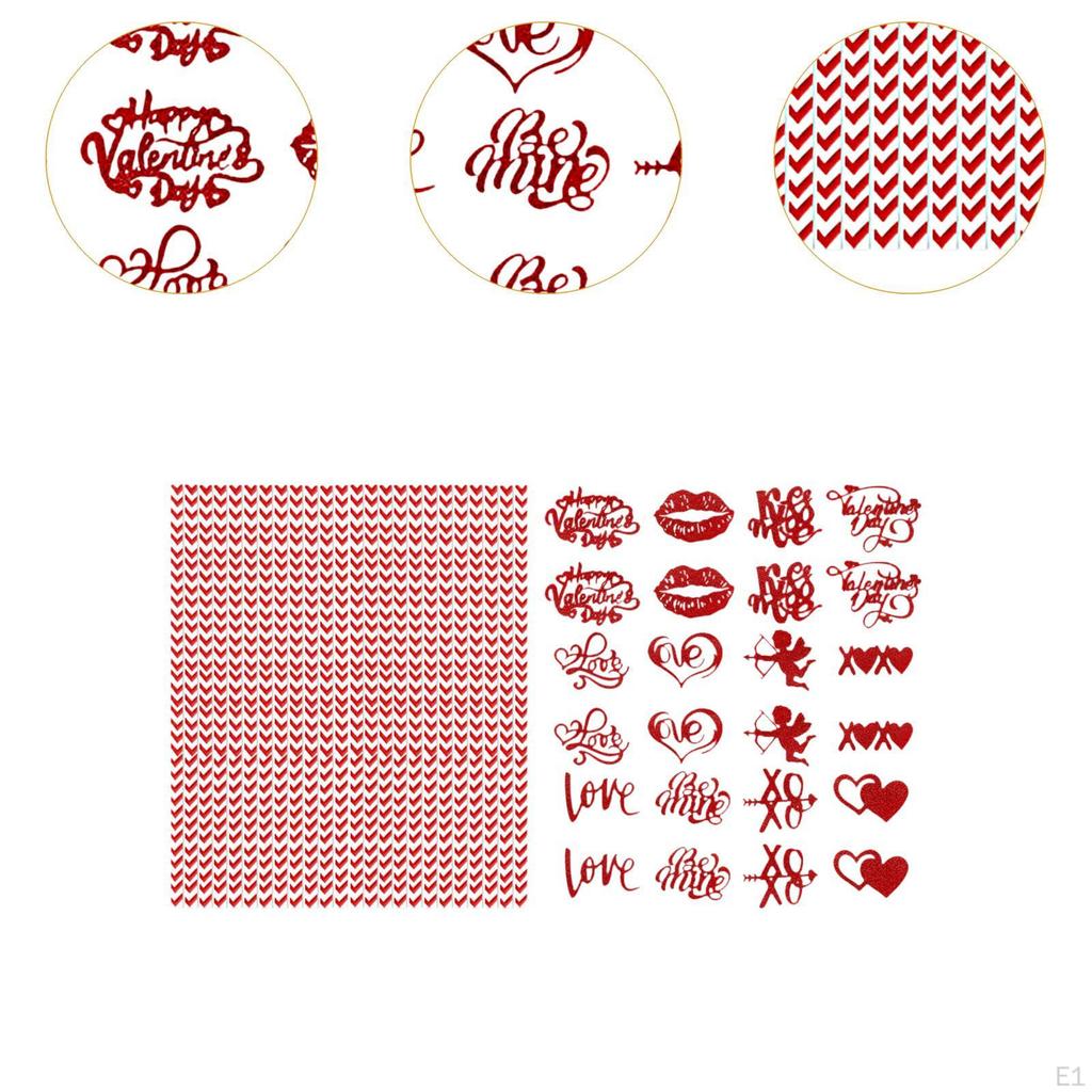 24 Pieces Valentines Day Paper Straws Valentine Decorations for Bar Carnival