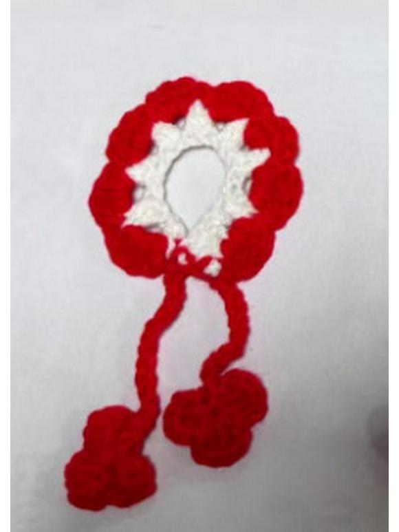 Valentine's Pearl Desktop Goose Set with Mini Knitted Hat & Adjustable Wings Clothing