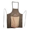 Men Chef Prank Apron with Surprise Pocket Adjustable Straps Kitchen Apron Fun White Elephant Gift for BBQ