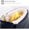 Women's Winter Velvet-Lined Warm Cotton Leather Shoes - Soft Soles for Middle-Aged & Elderly