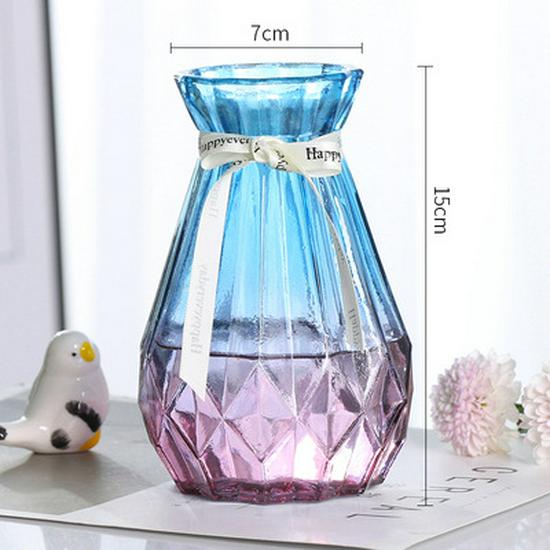 European-Style Hydroponic Pothos Vase with Dried Flowers for Living Room Decor