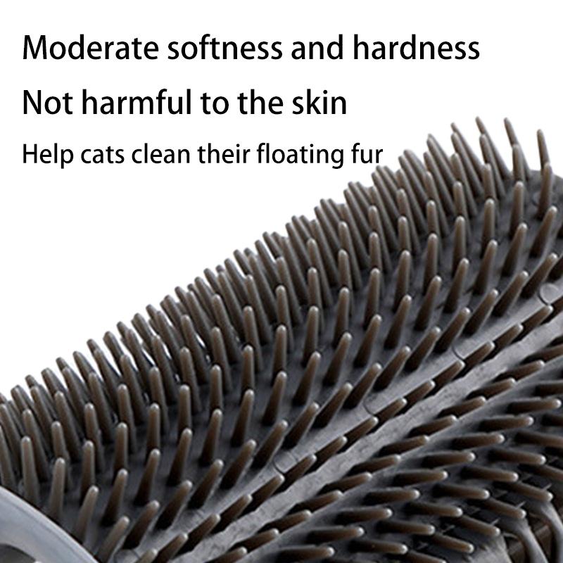 Cat Corner Scrubber Massager for Cats Shaving Beauty Cleaning Corner Brush Pet Cat Corner Brush Massager Detachable Comb Cat Toy