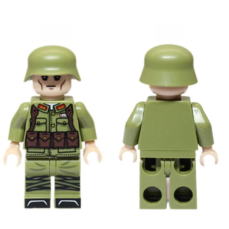 Militärische Soldaten des 2. Weltkriegs, Minifiguren, verschiedene Länder, Bausteinziegel, Weihnachts- und Geburtstagsgeschenk für Jungen und Kinder