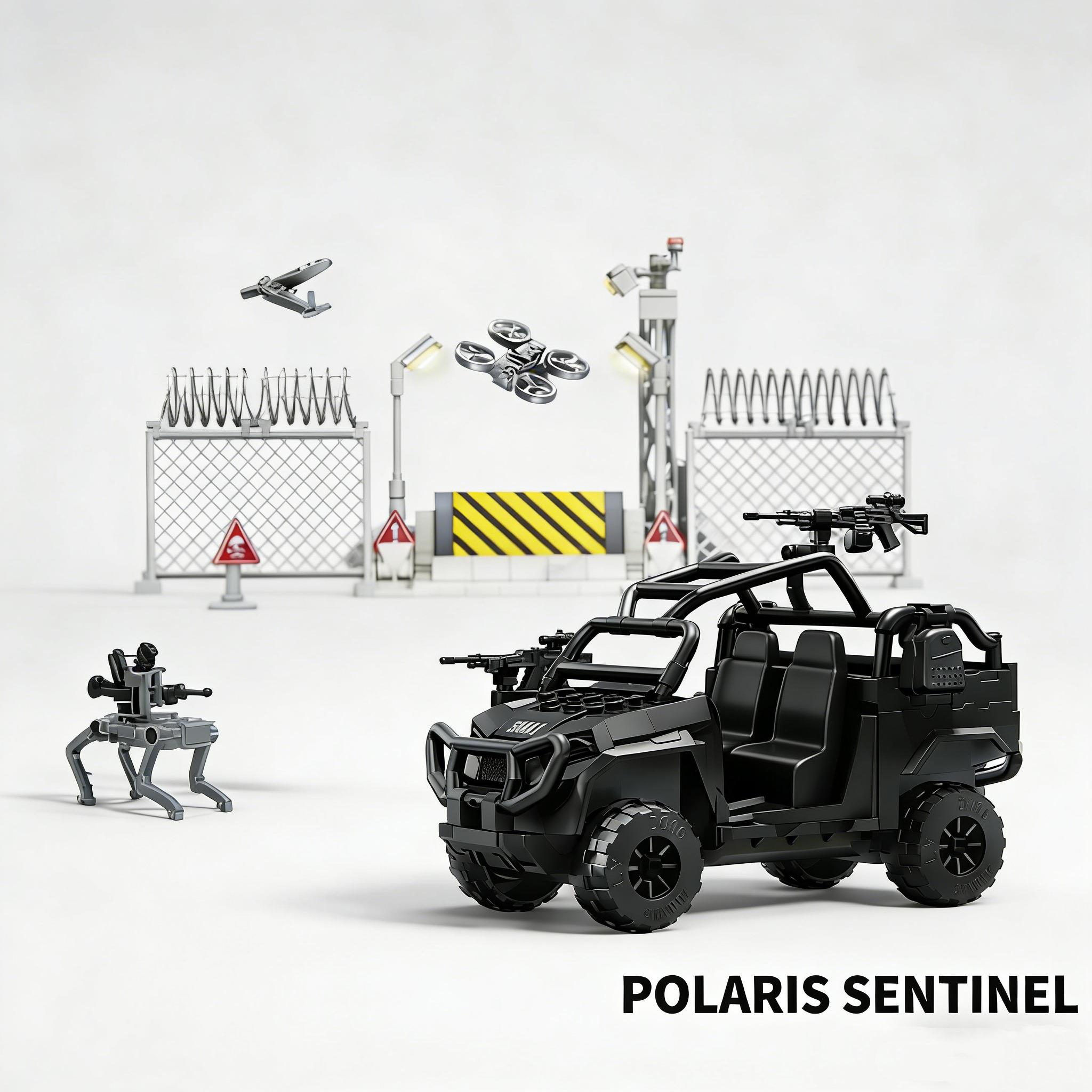 Military Army Weapon Equipment Depot Toy Boy Off-road Vehicles Assembly Blocks Special Police Police SWAT Warrior Armored Vehicles Scale Model