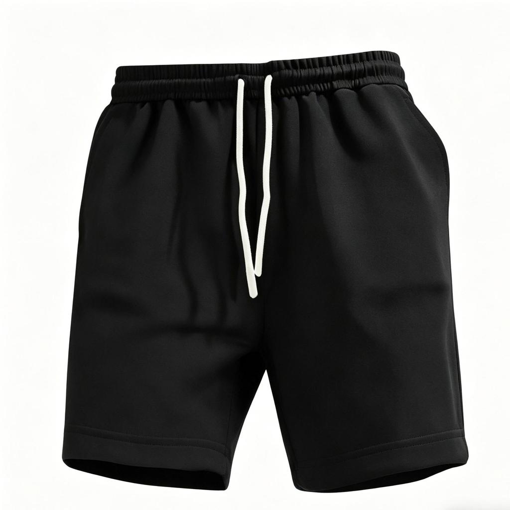 Herren Casual Shorts mit Kordelzug und elastischem Bund, Mehrfarbige Basic Lockere Gerade Bein Bermuda Shorts, Vielseitige Strandshorts für Zuhause und Sport