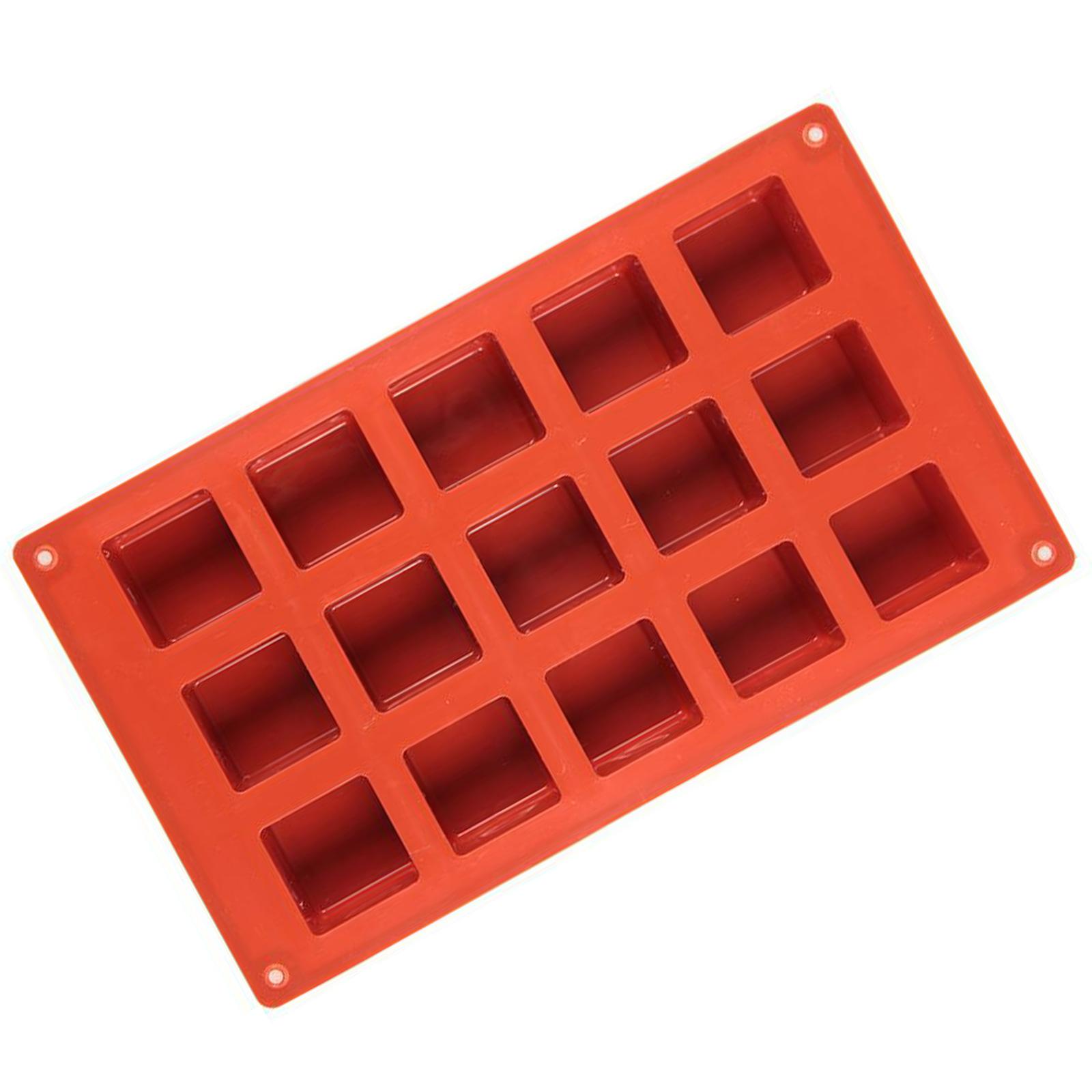 15 Cavity Square Silicone Molds Fondant Mousses Cake Molds Making Pastry Chocolate Molds Baking Decorating Tool Nonstick 1