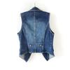 Women's Spring and Fall Denim Vest Sleeveless Thin Short Jacket