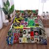 Retro 70S Plate Vintage Duvet Cover Set King Queen Double Full Twin Single Size Bed Linen Set
