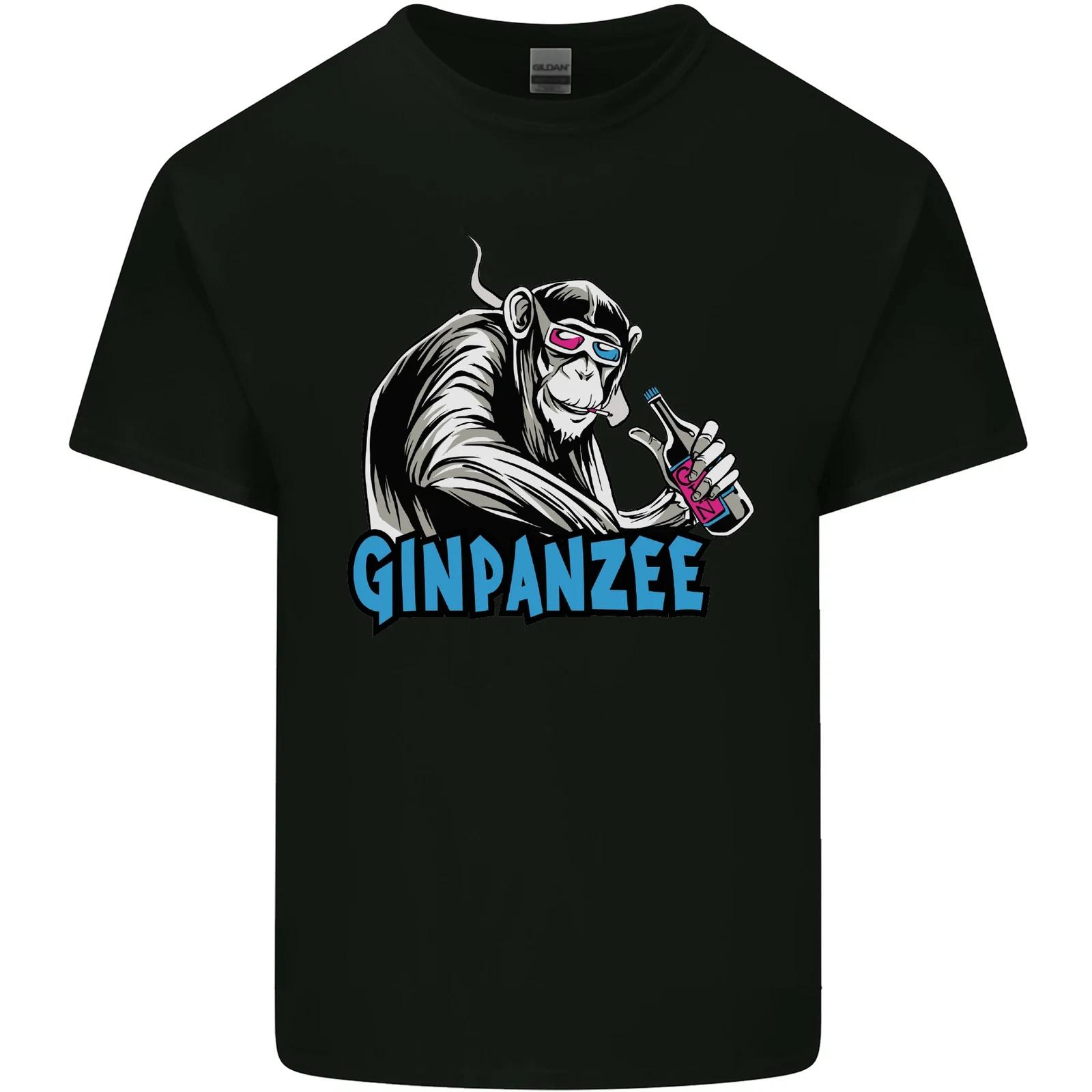 Ginpanzee Funny Gin Drinker Monkey Alcohol Kids T-Shirt Childrens S