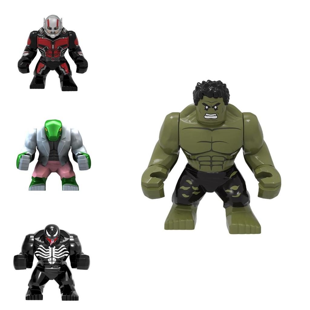 Marvel Avengers Superhero Building Block Set Pg Adult Collection Iron Man Hulk Thor Captain America Groot Abs Plastic 8cm Height