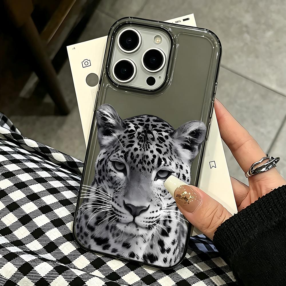 For Iphone 14 Pro Max Case Cool Realistic Leopard Silicone Cover For Iphone 15 17 13 Air 12 14 Plus 11 Soft Cover Funda