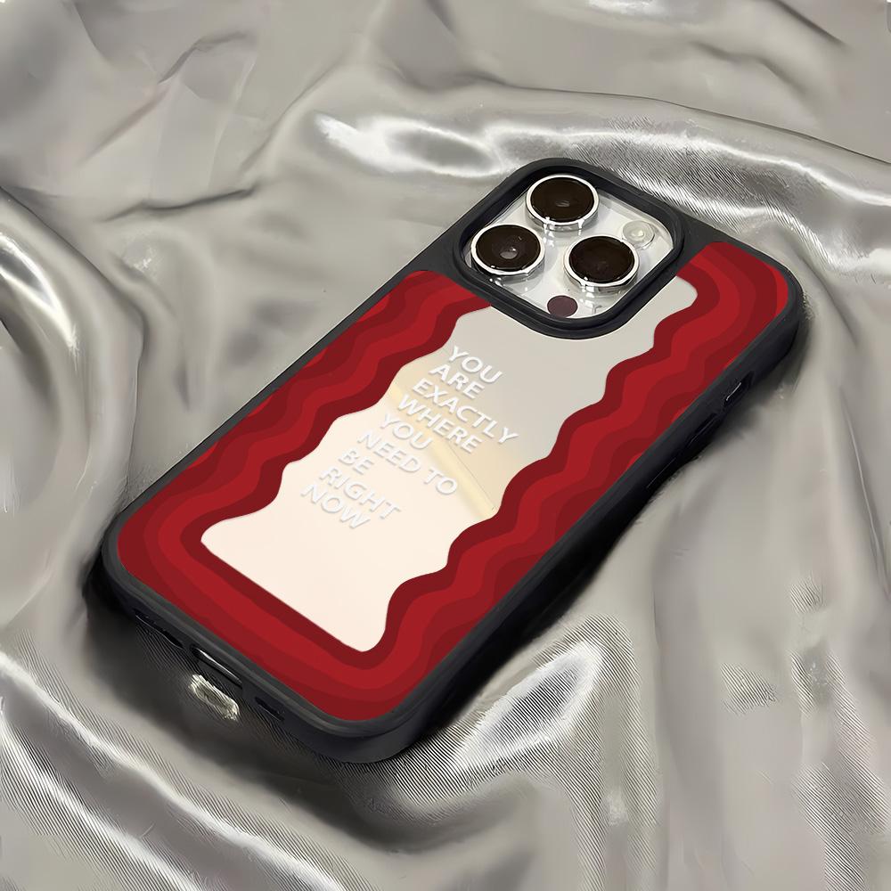 Mirror Phone Case for iPhone 15 11 13 14 for 15 16 Pro Max 12 13 16 Pro Cloud Flower and Animal Cute Style Phone Case
