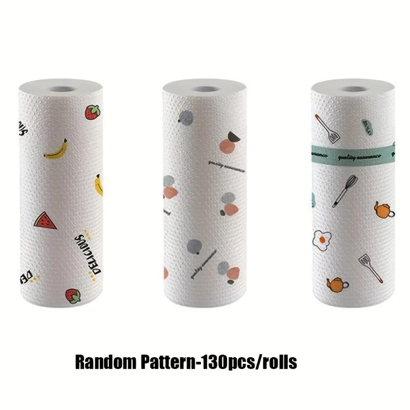 130/165Pcs Disposable Lazy Cloth,wet and Dry Dual-use Dishwashing Cloth,thickened Non-woven Fabric,kitchen Paper