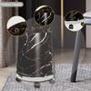 Marble Bathroom Trash Can Household Bin Reusable Rubbish Garbage Container Removable