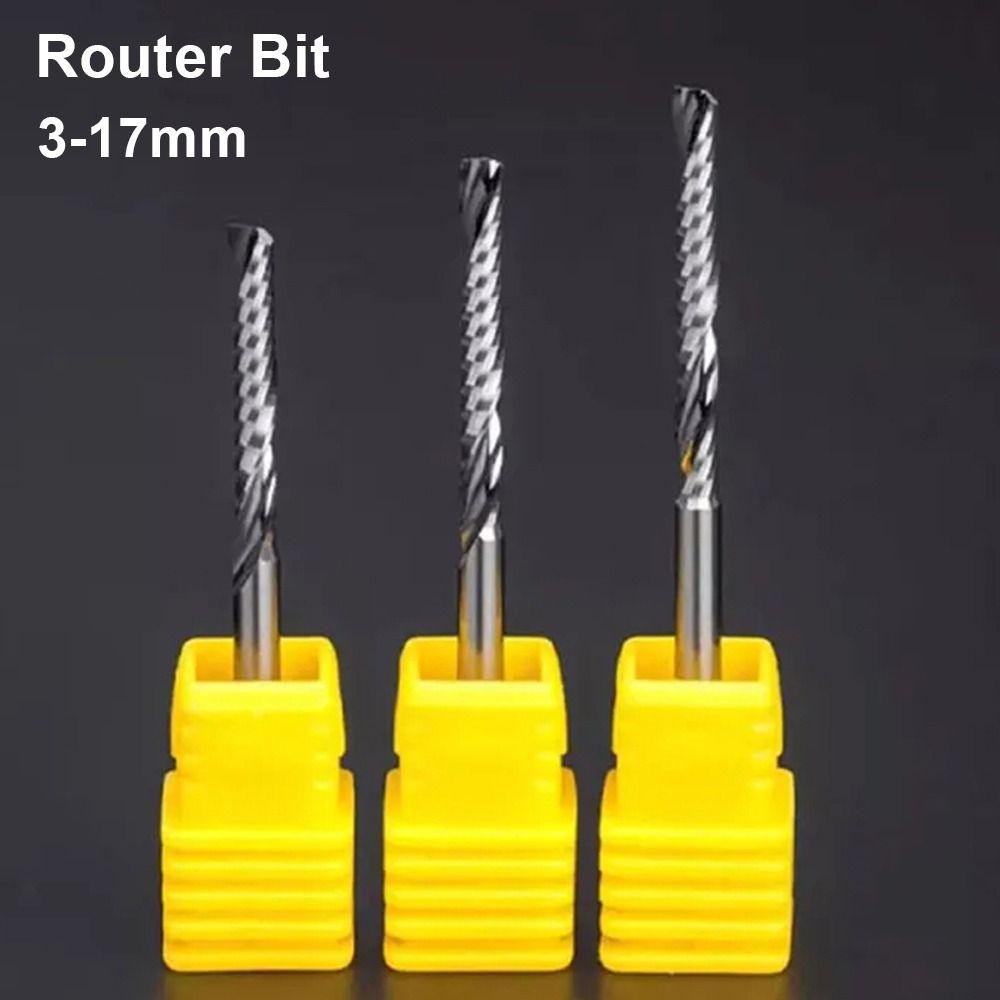 1Pcs Carbide End Milling Bits Single Flute Mill Tool New Router Bit CNC Machine