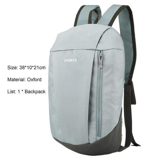 Unisex Backpack Adjustable Straps Breathable Lightweight Smooth Zipper Firm Sticthing Backpack for Outdoor