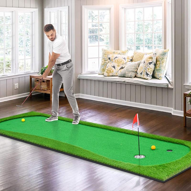 Golf Treningsutstyr Flaggstangholder For Puttinghull Kopp Solid Rustfritt Stål Treningsgolfkopp Lite Rødt Flagg Golfutstyr