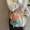 Cute Woolen Handwoven Phone Purse With Card Holder For Urban Commuting