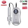 35000RPM Nail Machine Manicure Machine Electric Nail Drill Machine Electric Nail File LED Display Rechargable For All Gel