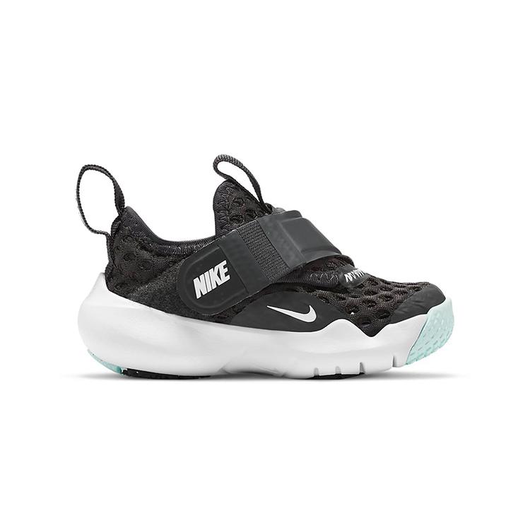 Nike Flex Advance BR Slip Resistant Cushioning Breathable Low top Running Shoes Black White Infant And Toddler DC9367-001